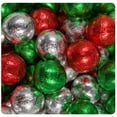 thumbnail image 2 of 9lb Christmas Milk Chocolate Ball Party Assortment With Red, Green & Silver Foil (612 Pieces), 2 of 6