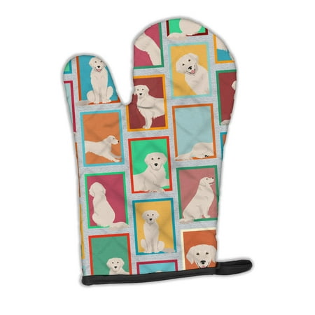 

Lots of Cream Golden Retriever Oven Mitt 8.5 in x 12 in