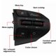 thumbnail image 4 of Scienceny Interruptor de Control de volante de coche ABS, controlador de interruptores automotrices multifuncional modificado portátil Vehículos, repuestos y accesorios Mis, 4 of 6