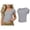 Grey, variant on T Shirts for Girls Short Sleeve Square Neck Ribbed Tshirts Kids Basic Plain Girl Tops,Red,4-5 Years