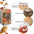 thumbnail image 5 of Shower Curtain 36"W x 78"L Autumn Thanksgiving Asleep Cat Maple Leaves Fabric Shower Curtains Set with Hooks Water Repellent Bathroom Curtains Machine Washable Bathroom Accessories, 5 of 6