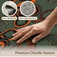 thumbnail image 6 of ODIKA Battle Motif Martial Scroll Folk Versus Striped Tibetan Tiger Snake Playful Foldable Easy Care for Queen Size Bedroom, Under Bed, Master, 6 of 7
