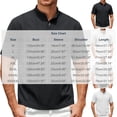 thumbnail image 3 of hoksml Men's Short Sleeve Collared T-Shirt, Vertical Seam Relaxed Fit Soft Top with Stand Mandarin Collar for Business Golf Daily Outdoor Casual Wear, 3 of 6