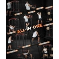 thumbnail image 3 of Memoryfield Power Cage with Cable Crossover System, 2000 lbs Capacity Power Rack with LAT Pulldown, Multi-Function Workout Cage with Pulley System for Strength Training, Orange, 3 of 7