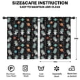 thumbnail image 2 of Blackout Kids Curtains,Black Cartoon Astronaut Dinosaurs Planets Pattern Childrens Insulated Curtains Set Of 2,Bedroom Essentials,Toddler Room Decor 42"x54", 2 of 5