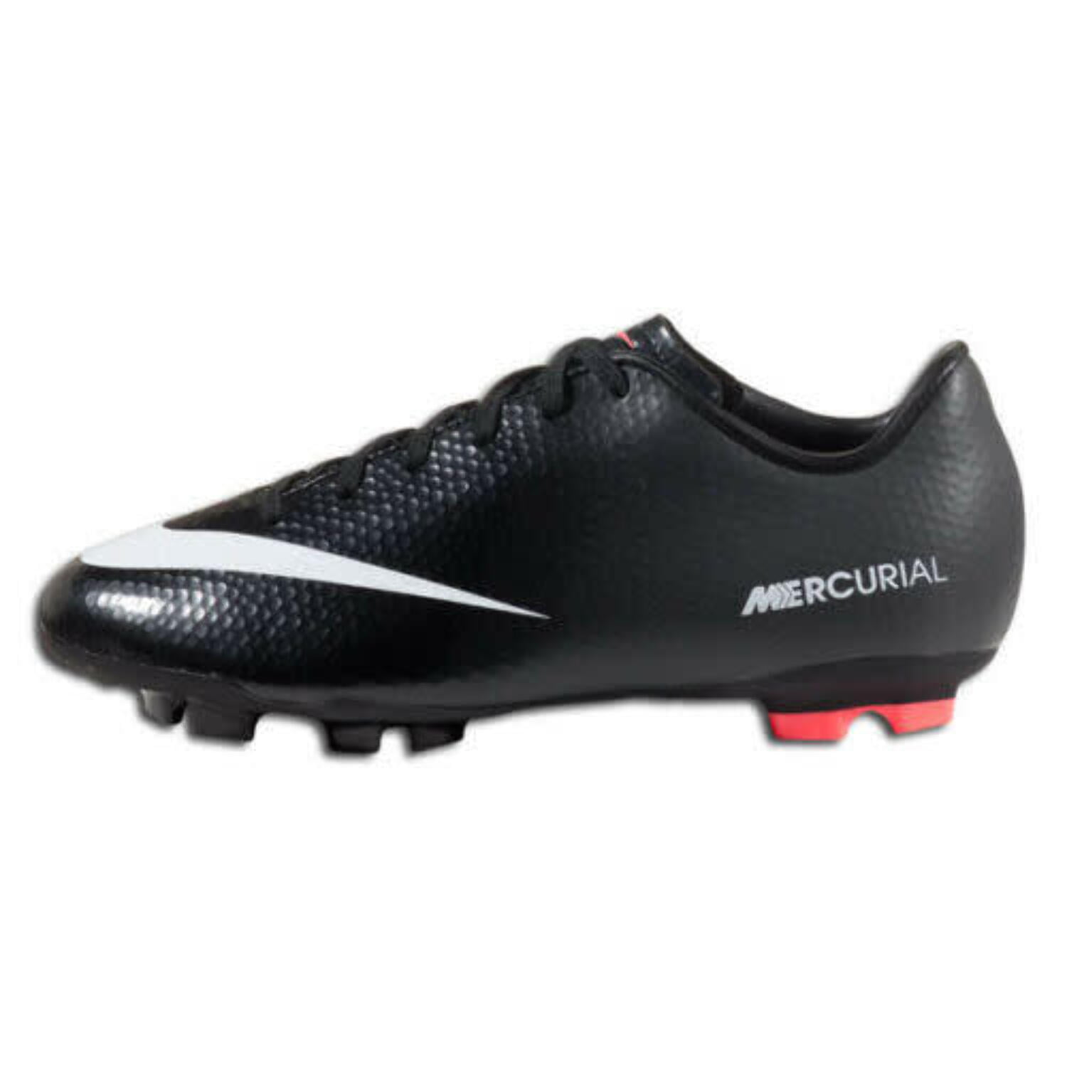 Asalto reducir Desde allí Nike Jr Mercurial Victory IV FG 2013 Soccer Shoes- Black/Red - Walmart.com
