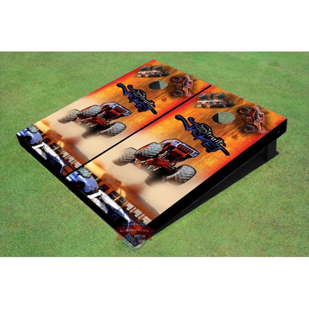 Get Strait Jacket Monster Truck Themed Cornhole Boards Walmart Com HD Get Wallpaper Strait Jacket Monster Truck Themed Cornhole Boards Walmart Com Desktop Wallpaper