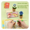 thumbnail image 3 of Crochet Kit for Beginners, Crochet Potted Flowers Kit (Blue), Complete Crochet Kit for Beginners Adults with Step-by-Step Instructions and Video Tutorials, 3 of 6