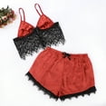 thumbnail image 3 of Conjunto de Lencería Sexy VISgogo 2 uds Top Corto y Pantalones Cortos de Encaje S M L XL, 3 of 9