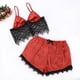 thumbnail image 3 of Conjunto de Lencería Sexy VISgogo 2 uds Top Corto y Pantalones Cortos de Encaje S M L XL, 3 of 9