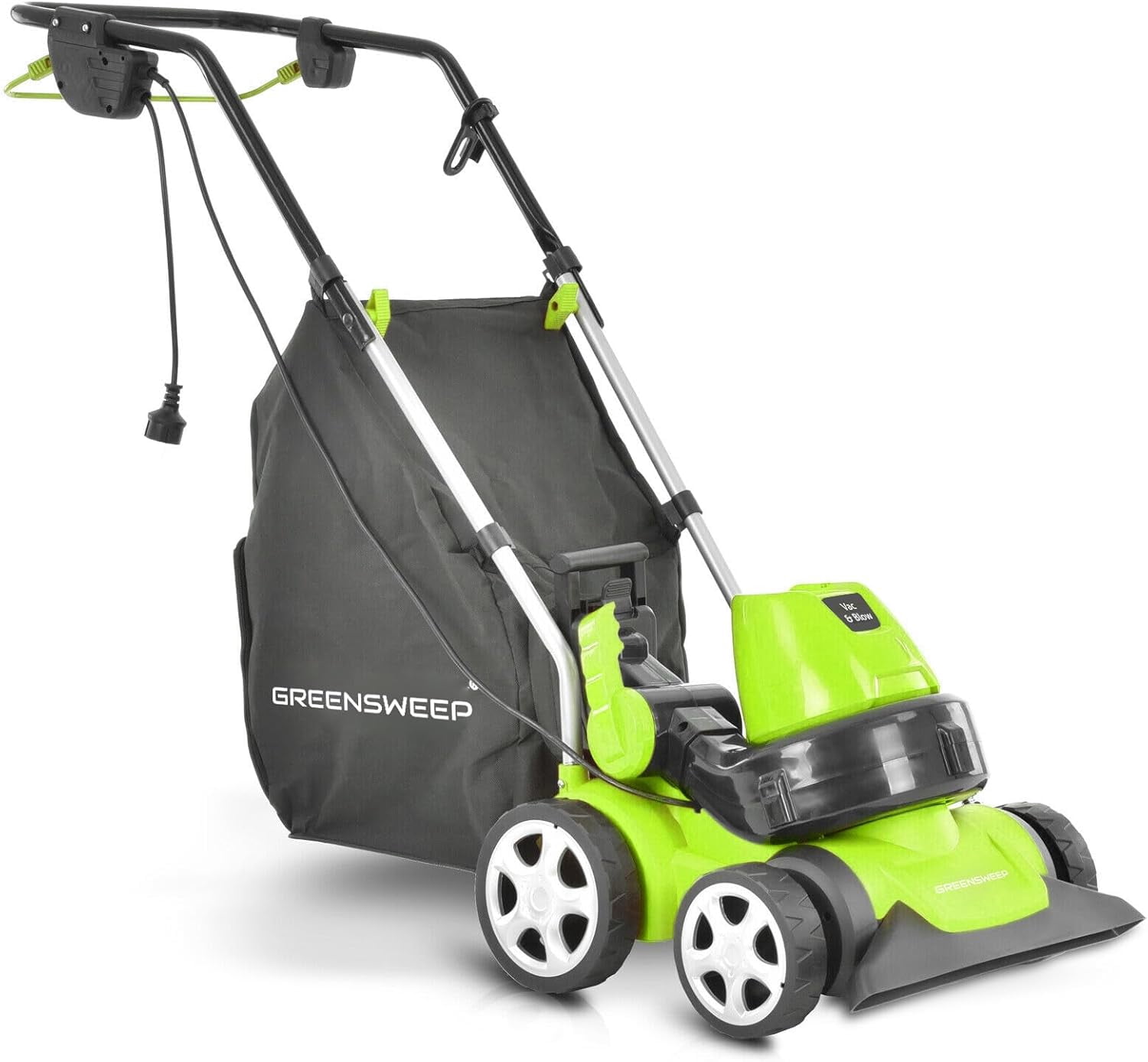 Worx TRIVAC 12 Amp Corded Leaf Blower, Mulcher and Vacuum, 600 CFM
