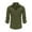 Army Green, variant on qolati Men's Muscle Fit Work Shirts Waffle Knit Stretch Wrinkle-Free Long Sleeve Henleys Blouse Casual Button Down Cargo Shirts with Pockets