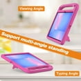 thumbnail image 2 of Dteck Kids Case for Samsung Galaxy Tab S10 FE+ / S10 FE Plus 13.1 Inch tablet, Child Proof Lightweight Shockproof EVA Foam Handle Stand Protective Case,Rose, 2 of 5