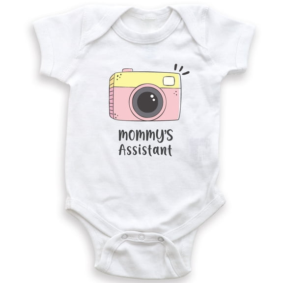 Mommy's Assistant - Camera Photographer - Funny Baby Bodysuit - Baby Girl