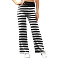 thumbnail image 3 of Womens Loose Wide Leg High Waisted Pants Print Flowy Comfy Yoga Sweatpants Sports Lounge Pants with Pockets, 3 of 8