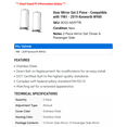 thumbnail image 2 of Door Mirror Set 2 Piece - Compatible with 1981 - 2019 Kenworth W900 1982 1983 1984 1985 1986 1987 1988 1989 1990 1991 1992 1993 1994 1995 1996 1997 1998 1999 2000 2001 2002 2003 2004 2005 2006, 2 of 2