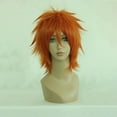 thumbnail image 2 of Unique Bargains Wigs for Women 14" Orange Gold Tone Wigs with Wig Cap, 2 of 6