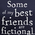 thumbnail image 3 of CafePress - Fictional Friends Women's V Neck Dark T Shirt - Women's V-Neck Dark T-Shirt, 3 of 4