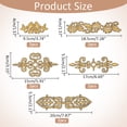 thumbnail image 2 of 10 Pcs 5 Styles Gold Flower Embroidery Patches Ethnic Style Polyester Iron on/Sew on Applique Patches Sewing Craft DecorationDIY, 2 of 6