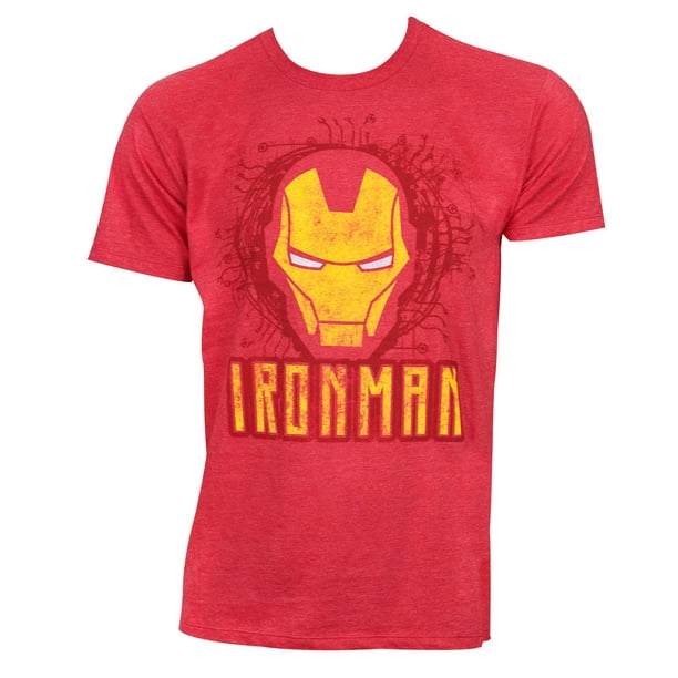 iron man face logo red tshirt walmart com