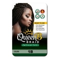 thumbnail image 4 of (2 pack) QueenB 4X Value Pack Pre-Stretched Braiding Hair 50” – Color #1B, 4 of 6
