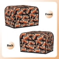 thumbnail image 7 of Toaster Covers 2 Slice, orange American football Rugby black Waterproof Bread Machine Cover Fits for Standard 2 Slice Toasters, Home Decor Toaster Protection with Hanging Rope, 7 of 7