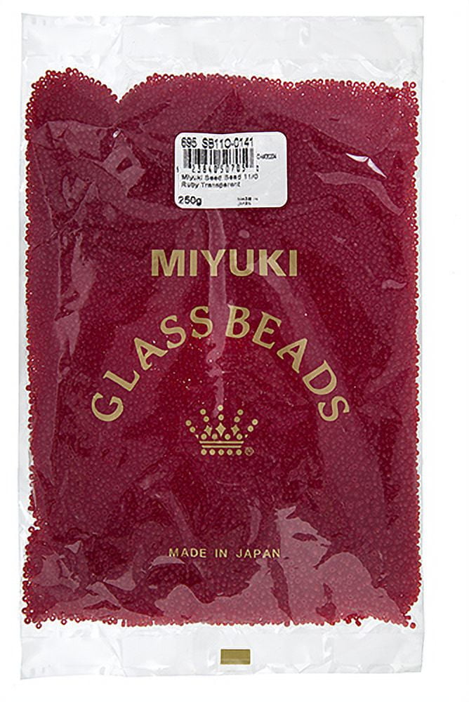 Miyuki Glass Seed Beads 11/0 (250g) DB0141 Transparent Ruby Bead for Crafts