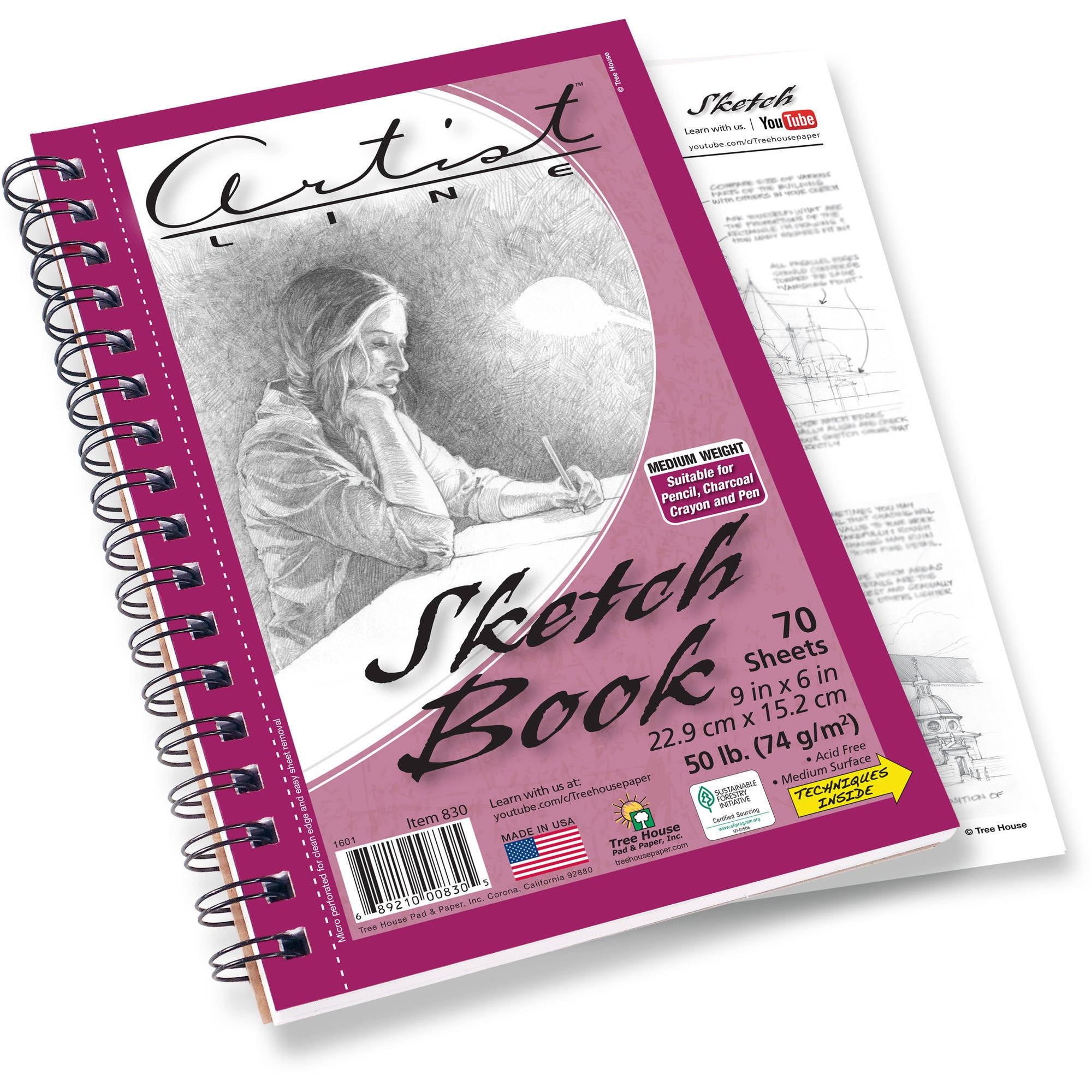 Simple Drawing Pad Sketch Book For Painters for Girl