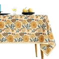 thumbnail image 1 of Mantel ISAENNE Designer Bohemian Floral 140x140 cm de lino, 1 of 7
