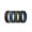 Pack D: Charcoal Black / Classic Orange, Charcoal Black / Eclipse Blue, Eclipse Blue / Charcoal Black, Olive Green / Charcoal Black, variant on ThunderFit Men Breathable Air Grooves Silicone Rings Wedding Bands 8mm Wide 2.4mm Thick - 1-7 Variety Multipack