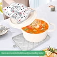 thumbnail image 5 of Kitten Heart Pot Holder Set 2 Piece Non-Slip Oven Hot Pads Heat Resistant Durable 7x9.8in, 5 of 7