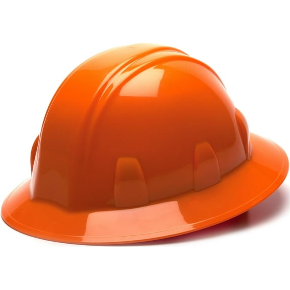 PYRAMEX SL SERIES FULL BRIM HARD HAT HP24140 ORANGE STYLE 4-POINT RATCH