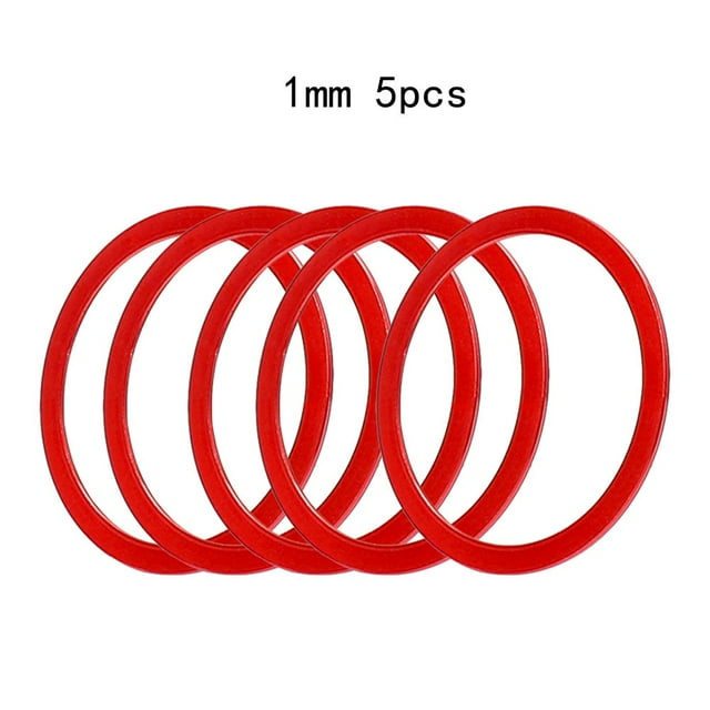 5 Pcs Entretoise de Moyeu de Cassette en Alliage d'Aluminium Joints de Boîtier de Pédalier de Vélo 1mm Rouge