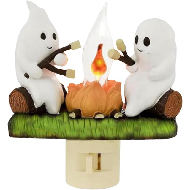 Luz de Noche Parpadeante de Fogata Fantasma 3D xinyu Decoraciones de Halloween