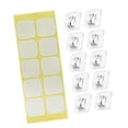 thumbnail image 2 of yuksok Sticky Cable Clips Clear Small Cord Clips for Car Home Hanging Decorations 10pcs, 2 of 9