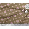 thumbnail image 3 of Soimoi Velvet Fabric Triangle,Leaves & Rose Floral Fabric Prints By Yard 58 Inch Wide, 3 of 3