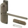 Safety Spring Door Closer, 4-1/4 in., Diecast Construction, Brown, Non-Handed