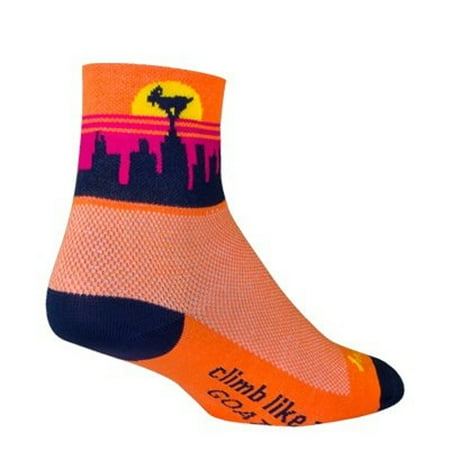 

SockGuy Classic Balance Socks - 3 inch Orange Small/Medium