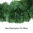 10Ft Prelit Xmas Garland with 50 LED Lights & Timer for Mantel Decor Waterproof, Battery