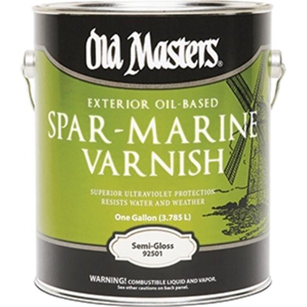 OLD MASTERS 92501 Semi Gloss Spar Marine Varnish 1 Gallon Walmart