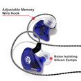 thumbnail image 3 of BASN Bsinger BC100 in-Ear Monitor Headphones Dual Dynamic Drivers Noise Isolating Earphones with Removable MMCX Cable IEMs for Musicians Drummer (Blue), 3 of 6