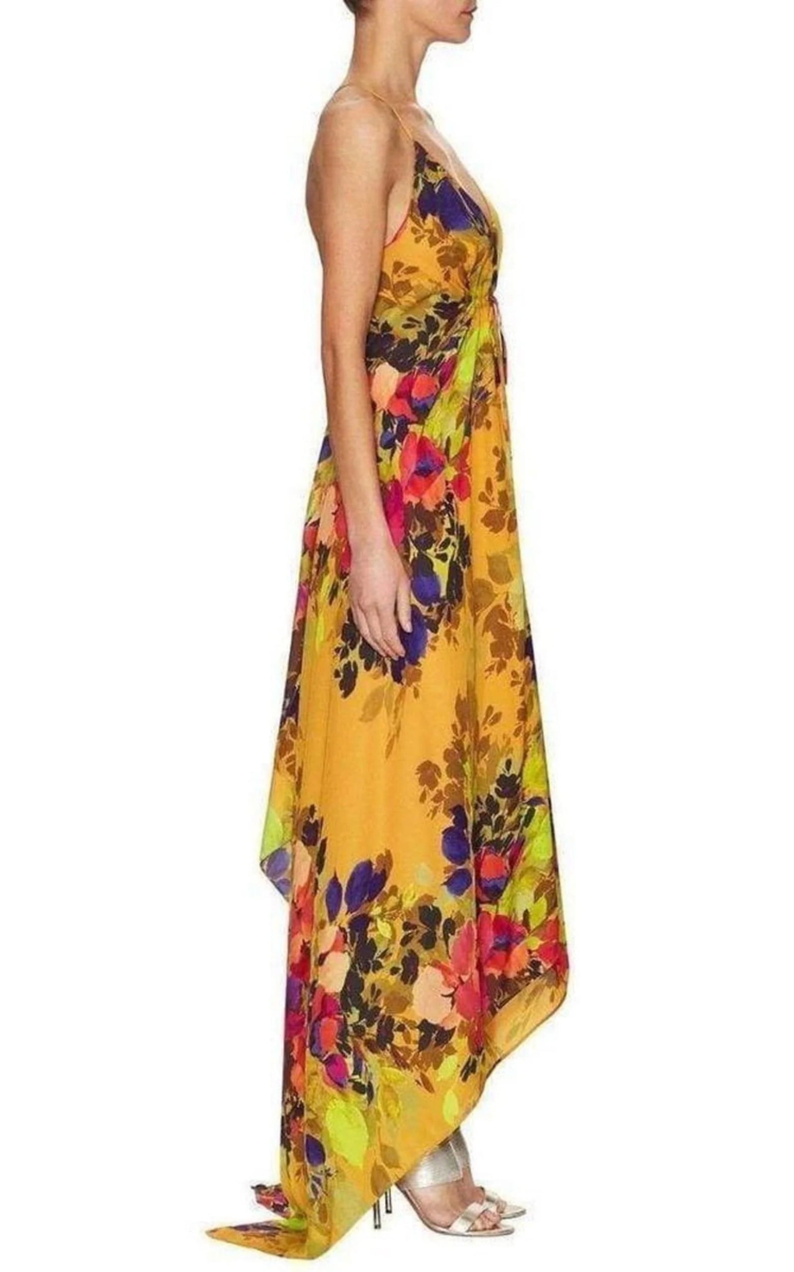 パーティードレス Angelina Botanic Silk Maxi Dress Angelina Botanic Silk Maxi Dress - Walmart Business Supplies