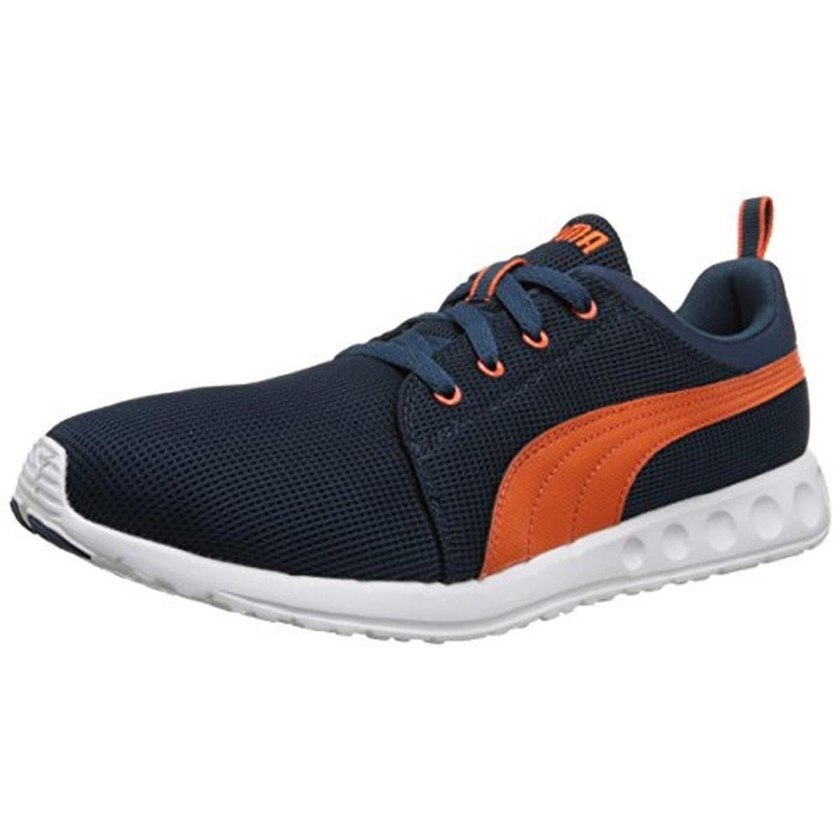 puma blue and orange sneakers