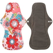 4-Pack (XL) Bamboo Reusable Pads Menstrual; Cloth Pads Menstrual Heavy Flow; Extra Large Reusable Period Pads; Reusable Sanitary Pads for Women;Overnight Washable Pads Menstrual