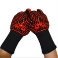 thumbnail image 1 of Guantes de horno DYNWAVEMX resistentes al calor 1 par para Cocinar en Microondas rojo, 1 of 8