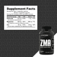 thumbnail image 2 of NutraBio ZMA Vegetable Supplement - Anabolic Mineral Support - 180 Capsules - Recovery, Growth, Sleep - Zinc, Magnesium, and B6 Formula, 2 of 9