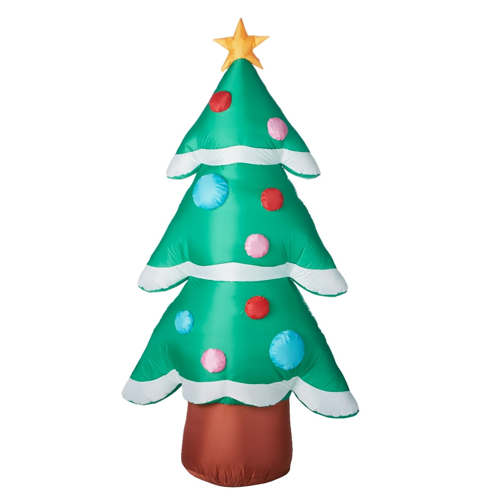 Holiday Time Inflatable, Christmas Tree, 7'