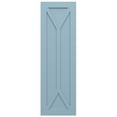 thumbnail image 5 of Ekena Millwork 12"W x 73"H True Fit PVC San Carlos Mission Style Fixed Mount Shutters, Peaceful Blue (Per Pair - Hardware Not Included), 5 of 9