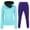 Purple, variant on Elainilye Fashion Women's 2 Piece Outfits Fall Winter Sweatsuit Sports Set Long Sleeve Pullover Hoodies Pants Tracksuits Suit,Black