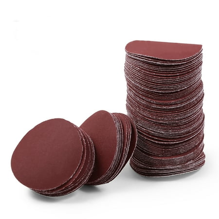 

LEONTOOL 2 Inches Hook and Loop Sanding Discs 400 Grit 100Pcs Sandpaper Discs for Random Orbital Sander Pads Grinding Polishing Metal Wood Rubber Leather Plastic Stone Glass